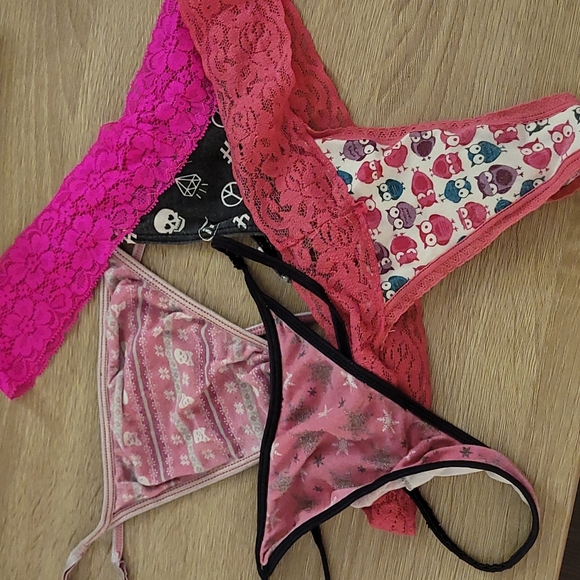 MYSTERY PANTIES! Girls G Strings Set of 4 Sexy panties - Picture 4 of 12